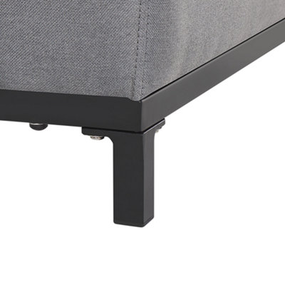 3 Seater Sofa 3 Seater Fabric Grey ROVIGO - 8