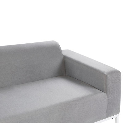 3 Seater Sofa 3 Seater Fabric Light Grey ROVIGO - 6