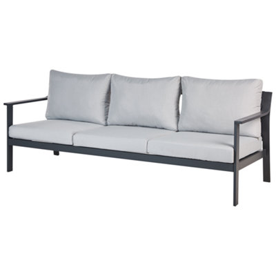 3 Seater Sofa 3 Seater Light Grey KIATO - 4