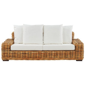 3 Seater Sofa 3 Seater Rattan Natural FORLI