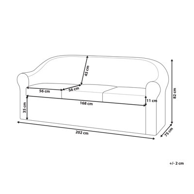3 Seater Sofa 3 Seater Rattan Natural LIVADEIA - 3