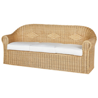 3 Seater Sofa 3 Seater Rattan Natural LIVADEIA - 4