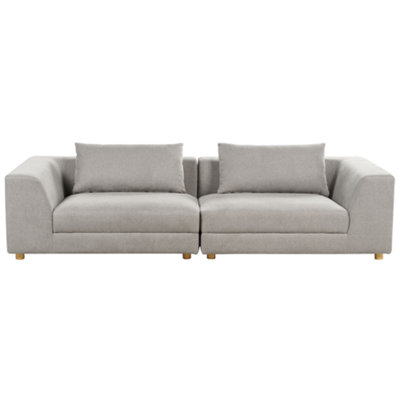 3 Seater Sofa Light Grey LERMON