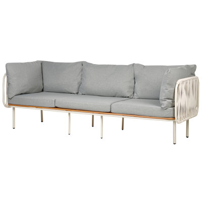 3 Seater Sofa Metal Grey SENISE - 4