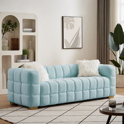 Sofa baby blue on sale