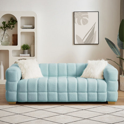 Baby shop blue loveseat