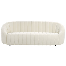 3 Seater Velvet Sofa Off-White MALUNG
