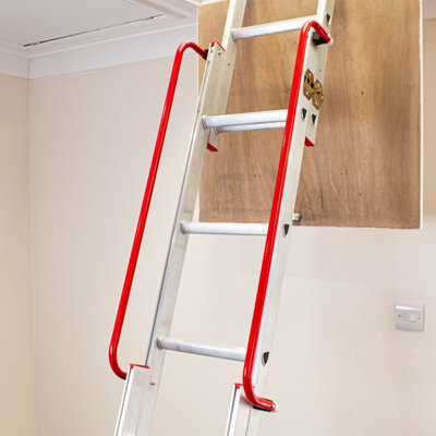 3 Section Aluminium Sliding Loft Ladder - 4