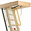 3 Section FIRE RATED Folding Loft Ladder & Handle Hatch & Frame 2.75m Height