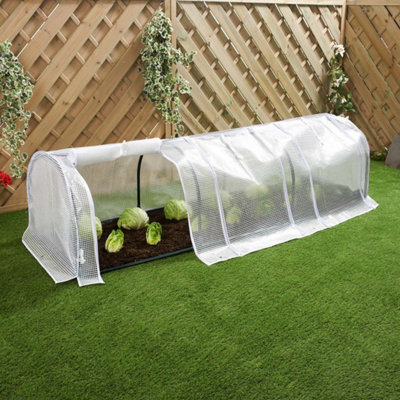 3 Section Polytunnel Greenhouse - 1