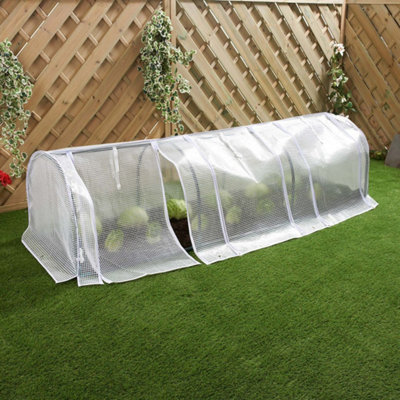 3 Section Polytunnel Greenhouse - 4