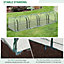 3 Sections Transparent Clear PVC Tunnel Greenhouse Green Grow House Steel Frame