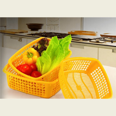 3 Set Plastic Squared Colander