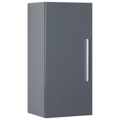 3-Shelf Wall Mounted Bathroom Cabinet Grey BILBAO