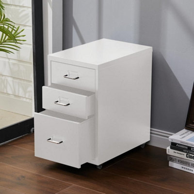 3 drawer online file cabinet white