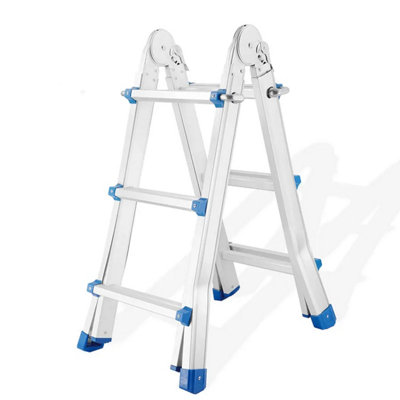 3 Step Extendable Telescopic Step Ladder