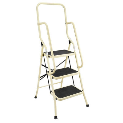 Step ladder deals with handrails