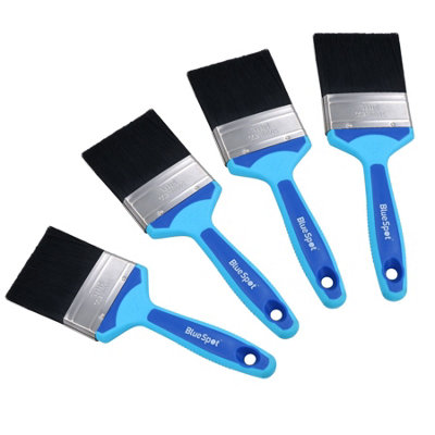 3" Synthetic Paint Brush Painting + Decorating Brushes Soft Grip Handle