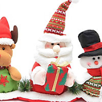 3 Teddy Set Christmas Animatic Party Decoration