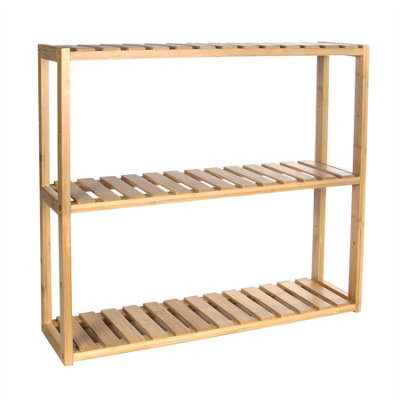 3 Tier Bamboo Shelves - Natural - 3