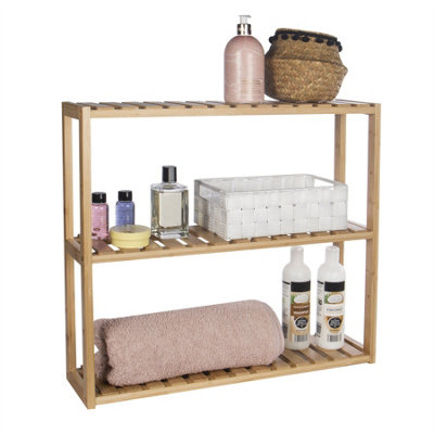 3 Tier Bamboo Shelves - Natural - 4
