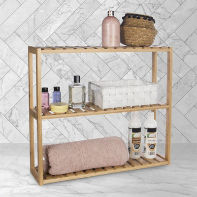 3 Tier Bamboo Shelves - Natural - 5