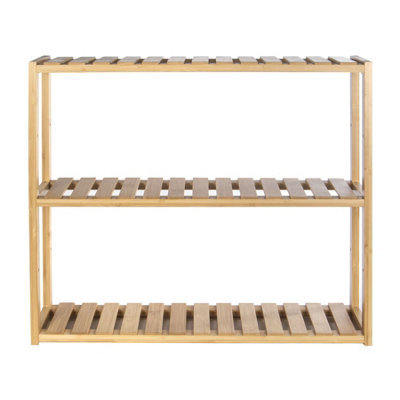 3 Tier Bamboo Shelves - Natural - 7