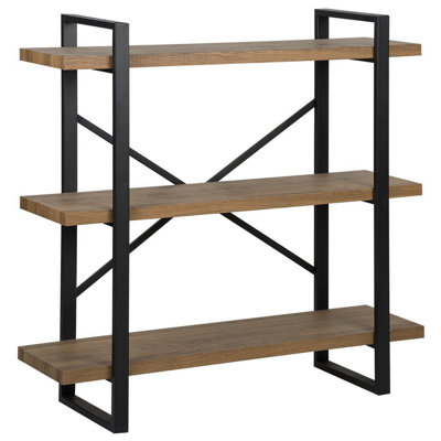 3 Tier Bookcase Dark Wood TIMBER