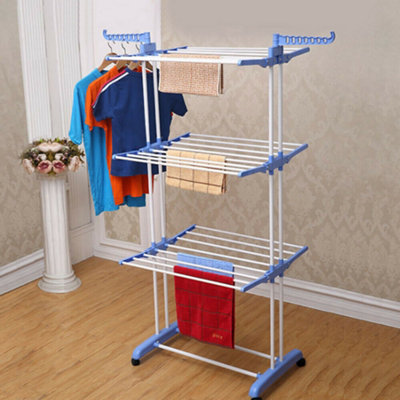 3 Tier Clothes Airer Indoor Outdoor Clothes Rack DIY at B Q