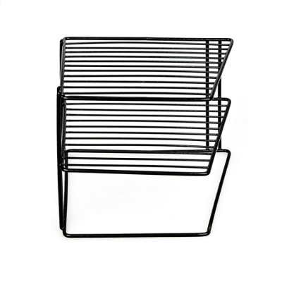 3-Tier Corner Plate Rack, Plastic-Coated Kitchen Organizer for Plates ...