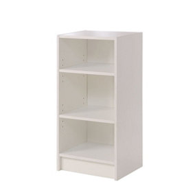 3 Tier Cube Bookcase Display Shelving Storage Unit Wood Furniture White