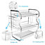 3 Tier Dish Drainer Rack Draining Board Cutlery Holder with Tableware Drainer Tray