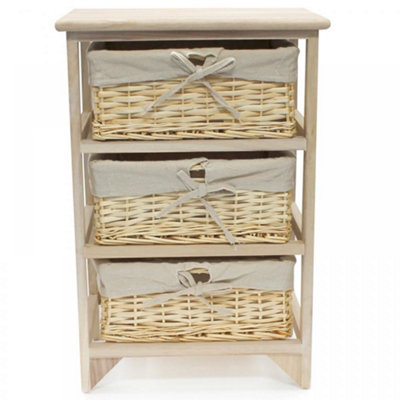 Small wicker storage deals cabinet