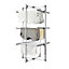 3 Tier Electric Clothes Airer Heated 24 Rails Dryer Folding Deluxe Portable