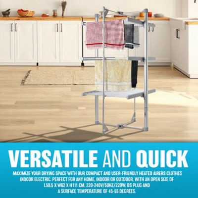 B&q heated clothes online airer