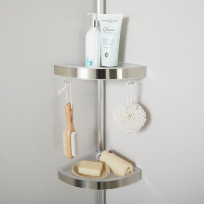 Bathroom floor best sale shelf