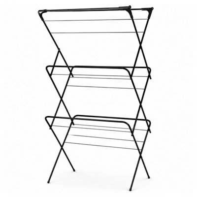 3 Tier Foldable Portable Clothes Airer Indoor Outdoor Laundry Rack