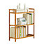 3 Tier Free Standing  Wood Shelving Unit Bookcase Shelf for Home 710mm(H)