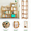 3 Tier Free Standing  Wood Shelving Unit Bookcase Shelf for Home 710mm(H)