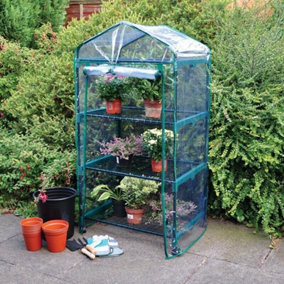 3 Tier Garden Greenhouse with PVC Cover
