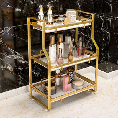 Bathroom counter clearance shelf