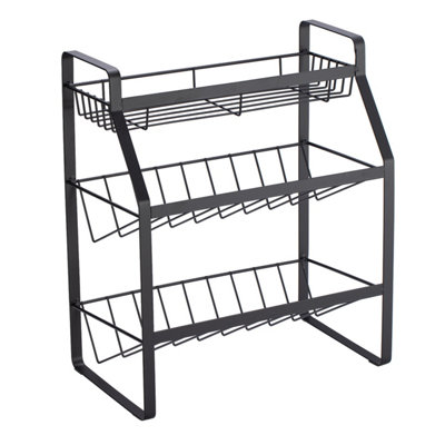 3 Tier Kitchen Metal Spice Rack Utensils Storage Organizer