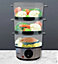 3 Tier Layer Compact Food Steamer