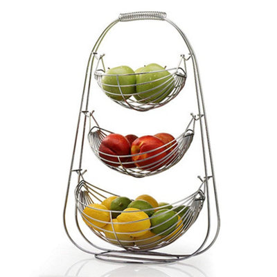 Tiered Vegetable Displays 3 Tier Metal Fruit Baskets Rack Vegetables