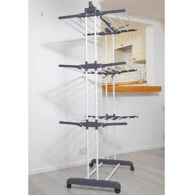 3-Tier Mighty Drying Rack - Grey