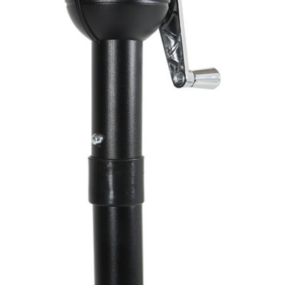 3 Tier Patio Umbrella with Fillable Mobile Base Sun Shade with Push Button Tilting and Crank