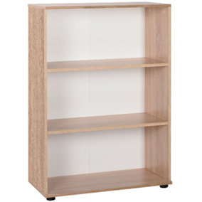 3 Tier Sonoma Oak Modern Bookcase