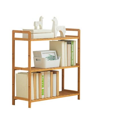 3 Tier Standing Wood Bookshelf for Living Room Home 680mm(W)