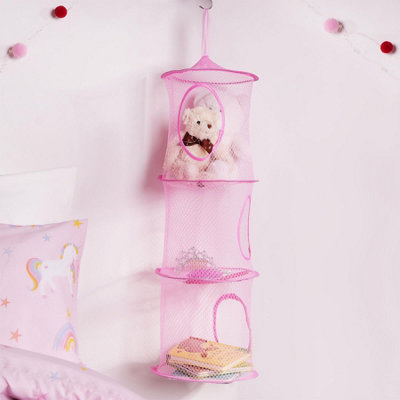 3 Tier Toys Storage Hanging Net Organiser Basket