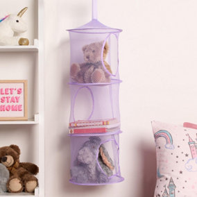 3 Tier Toys Storage Hanging Net Organiser Basket